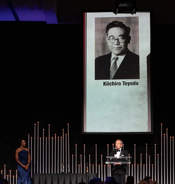Kiichiro Toyoda Induction ceremony to Automotive Hall of Fame 1994