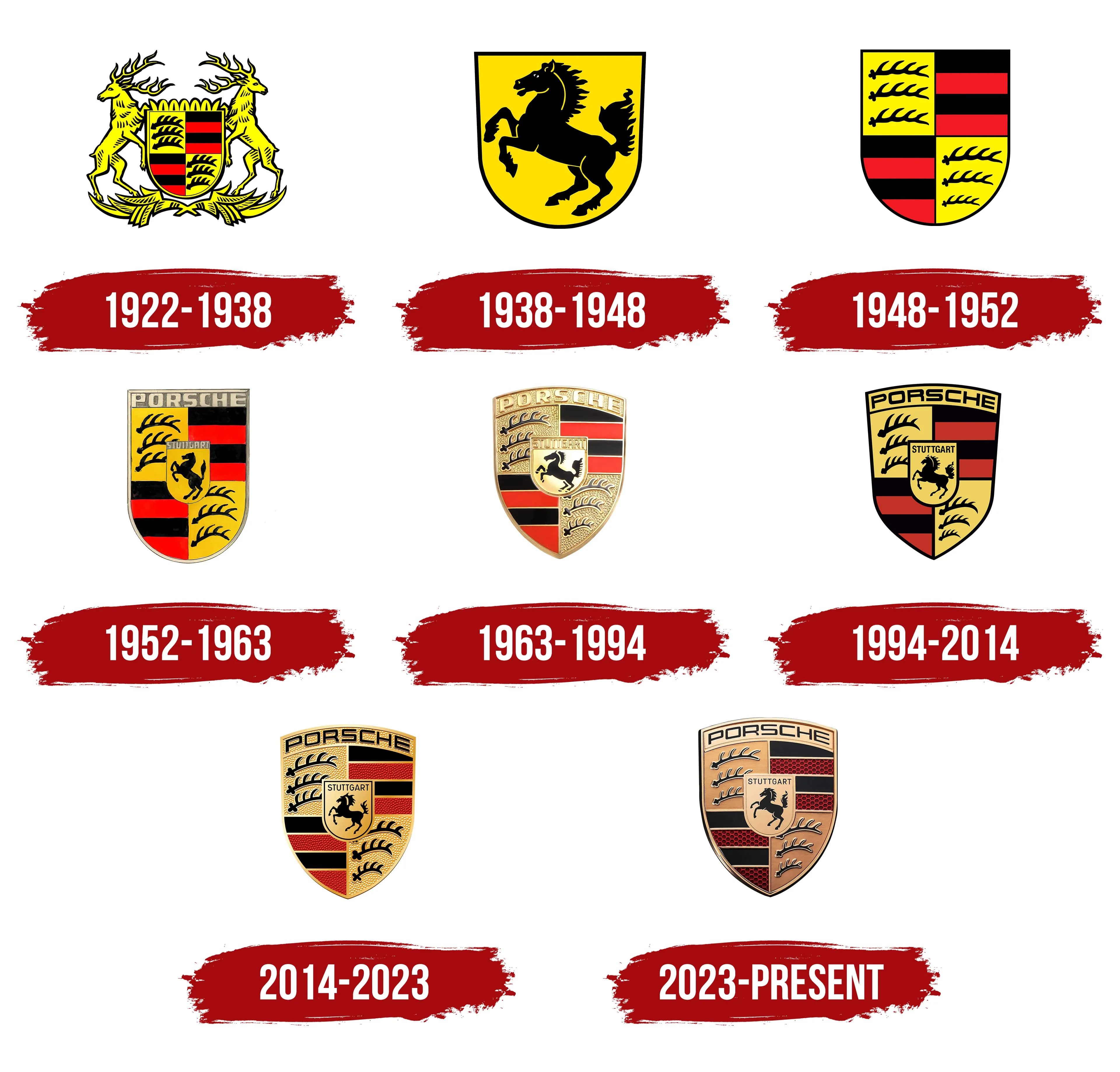 All Porsche logos