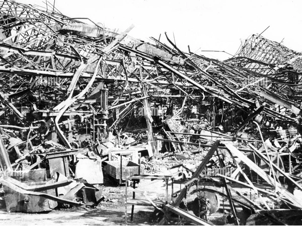 Renault factory after British bombing 1943